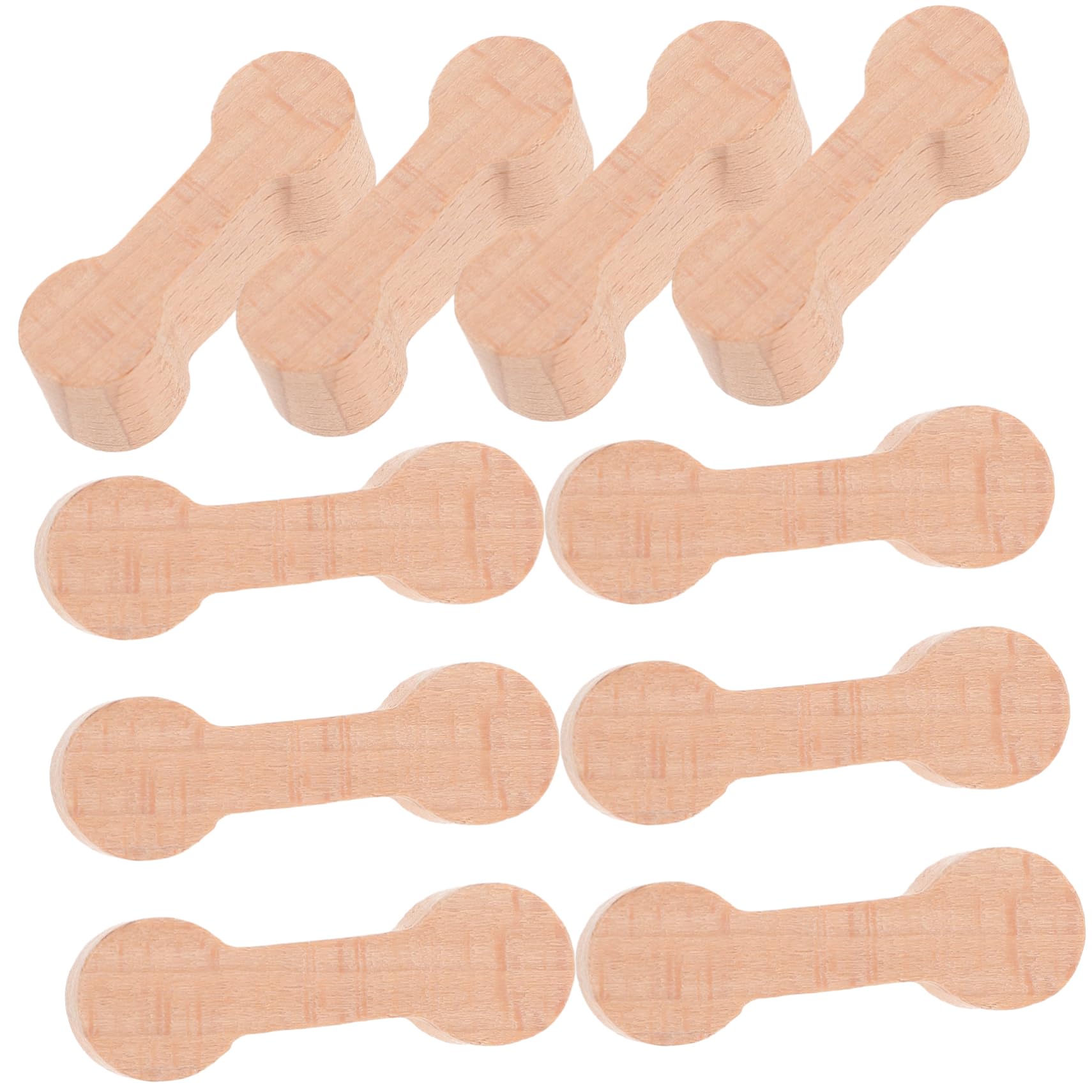 MOLUCKFU Wooden Train Track Connector Model 10pcs Boys and Girls Track Adaptors Set Railway Track Connector Toys