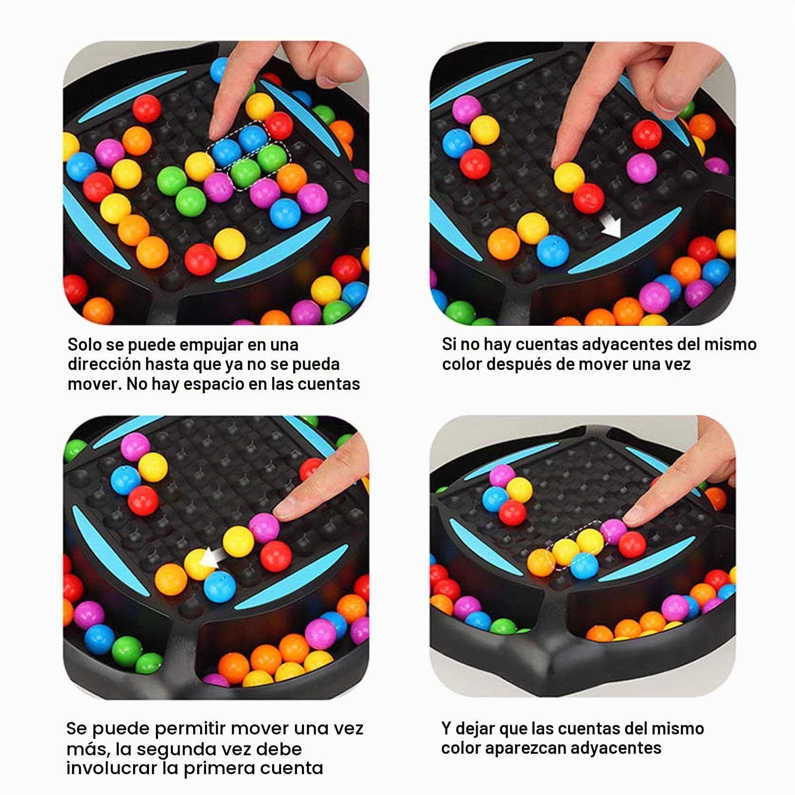 Clenp Juego De Mesa De Eliminación, Juego De Mesa De Eliminación De Bola De Arco Iris, Pensamiento Lógico, Juguete Educativo Interactivo A Juego para Niños, Padres
