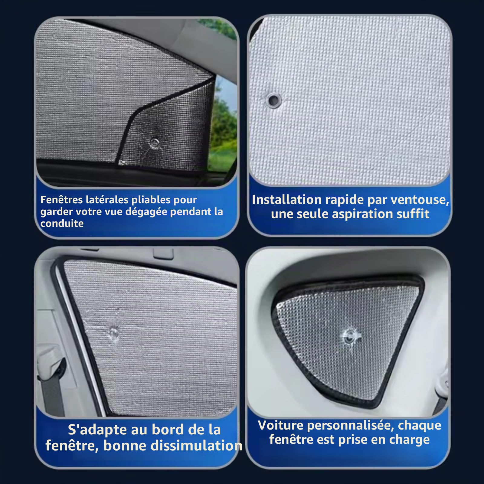 Auto Sonnenschutz pour Touran 1T (2003-2015) Isolation Thermique Pièces Automobiles Lot 8 Pare-Soleil Pare-Brise Voiture Pare Soleil Voiture(Car Full Set)