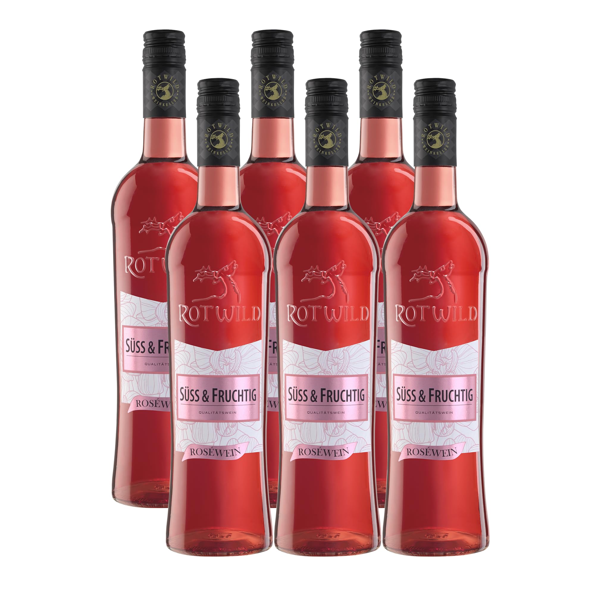 Rotwild Roséwein süß & fruchtig (6 x 0,75l)