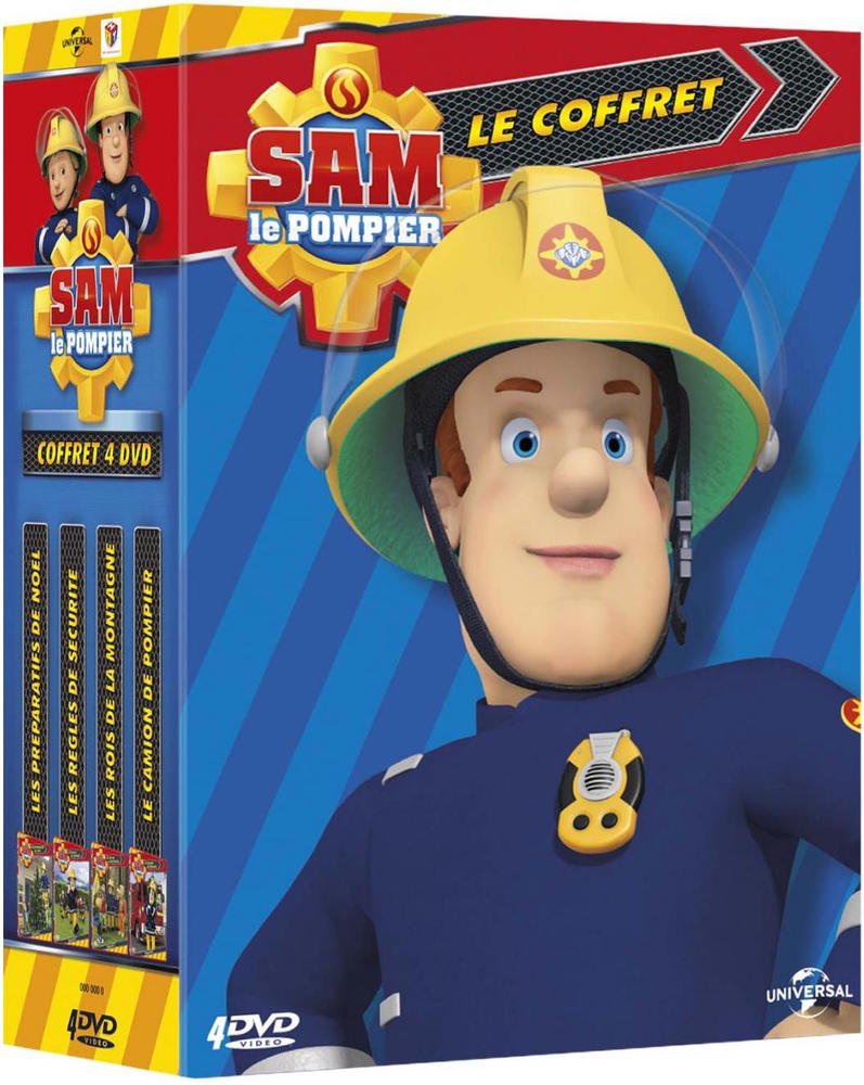 Sam le Pompier - Coffret : Les règles de sécurité + Les rois de la montagne + Les préparatifs de Noël + Le camion de pompier