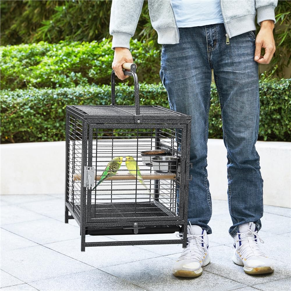Picture of Bird Travel Cage Sanmoncare Airline Approved Bird Carrier - Stainless ...