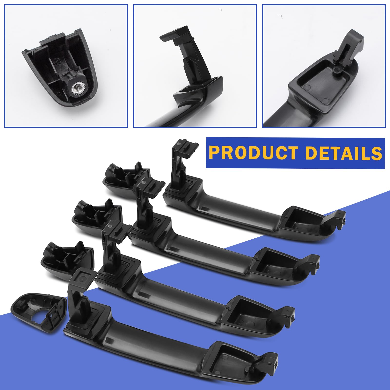 Amazon.com: X4XZ 4Pcs Front Rear Left Right Exterior Door Handle