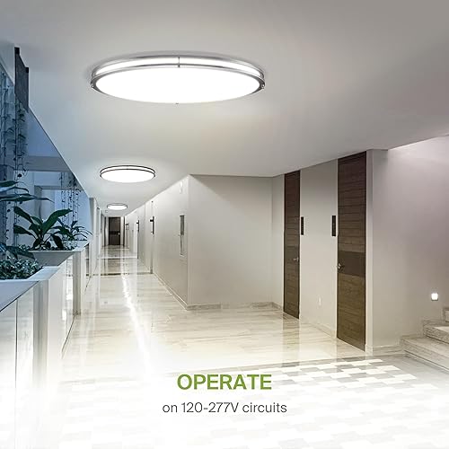 Miniatura 7 de ASD Lámpara LED de techo ovalada de 32 pulgadas  Interruptor de 45 W 100-277 V 3750 LM 3000K4000K5000K  Regulable, no parpadea, Energy Star,