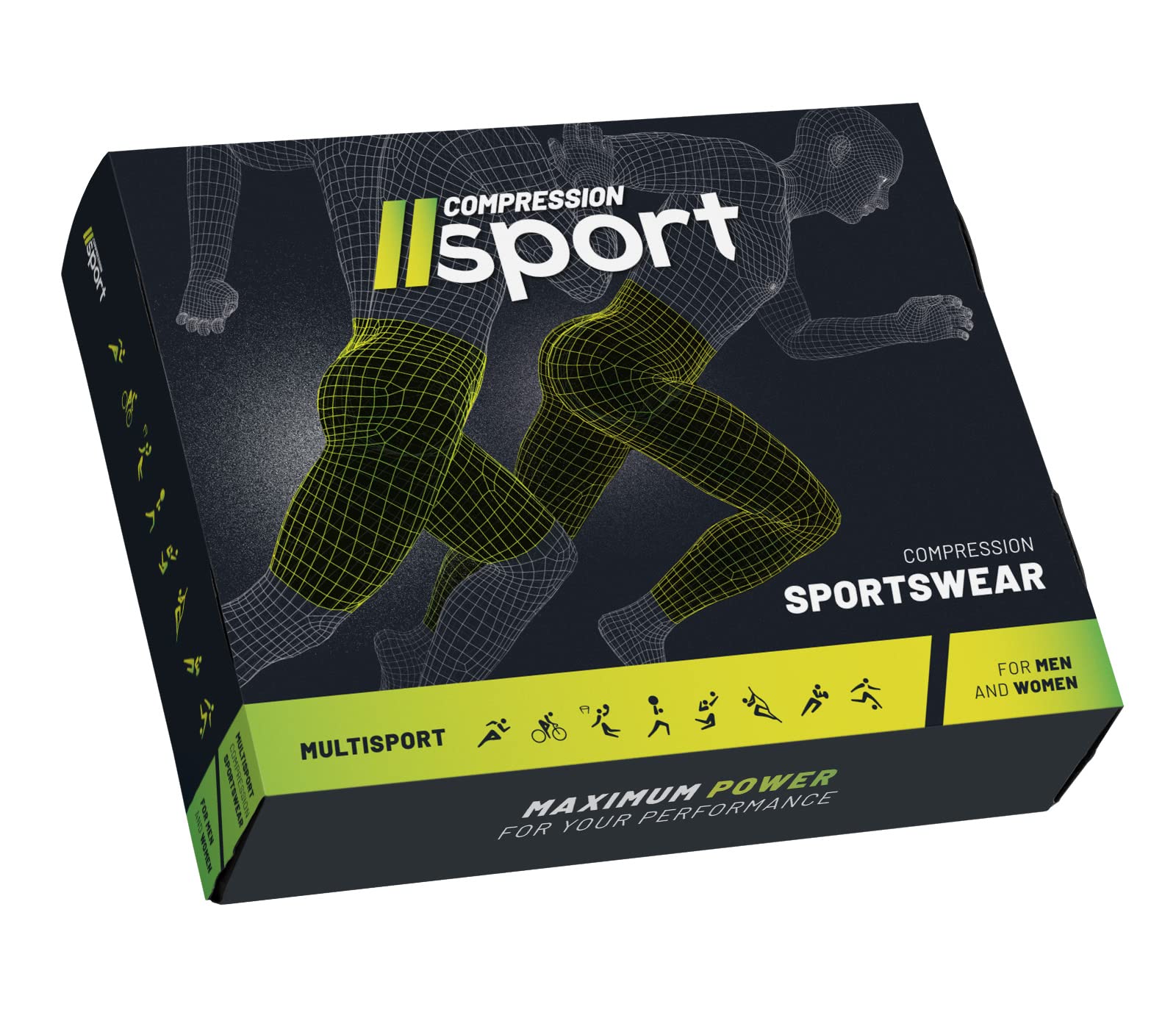 Relaxsan Sport 8050 - Leggings Sportivo Contenitivo Unisex Uomo Donna