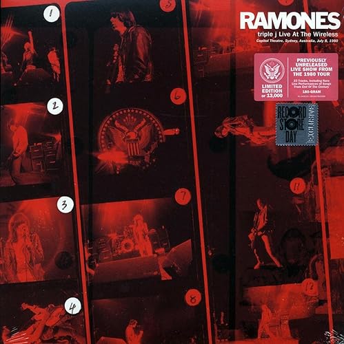 45 THE RAMONES TRIPLE J LIVE AT THE WIRELESS CAPITOL THEATRE SYDNEY AUSTRALIA JULY 8th 1980 NEW SEALED NUMBERED LTD EDITION