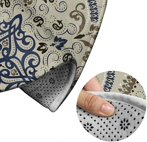 Miniatura 6 de Alfombra redonda grande para decoración de silla de oficina para alfombras y suelos de madera, alfombra de piso de alta calidad compatible con el