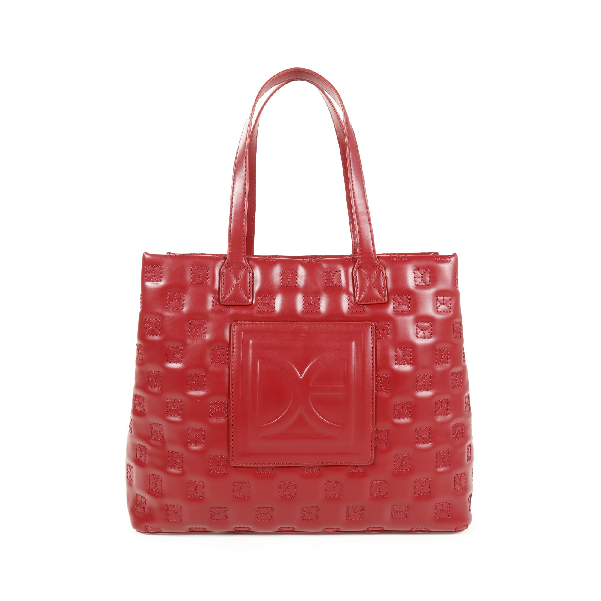 Cloe - Bolsa Tote Bordado Monograma para Mujer - TINTO