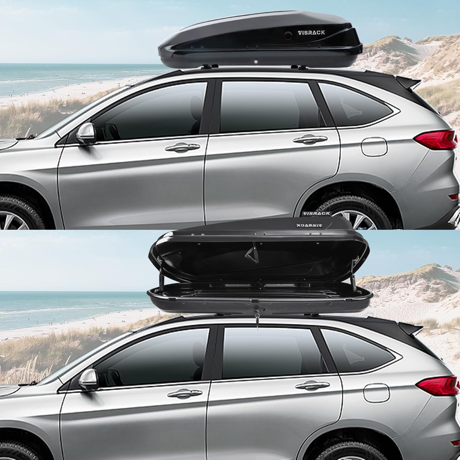 Rooftop Cargo Carrier Hard Shell Roof Carbon Fiber Style