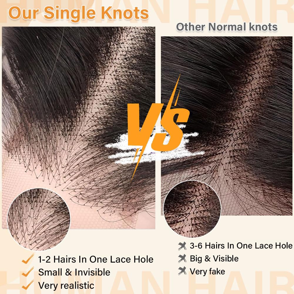 Body Wave Closure Human Hair 5x5 HD Lace Closure Human Hair Closures for Black Women Pre Plucked Natural Hairline SKINLIKE Small Knots Ultra-Thin HD Lace Closure 14 Inch 12A Braizilian Hair