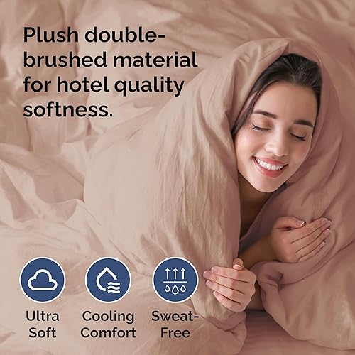 Miniatura 51 de Juego de funda de edredón tamaño King – Funda de edredón extra suave tamaño King de 104 x 90 pulgadas con 2 fundas de almohada – Lujo de hotel, 01