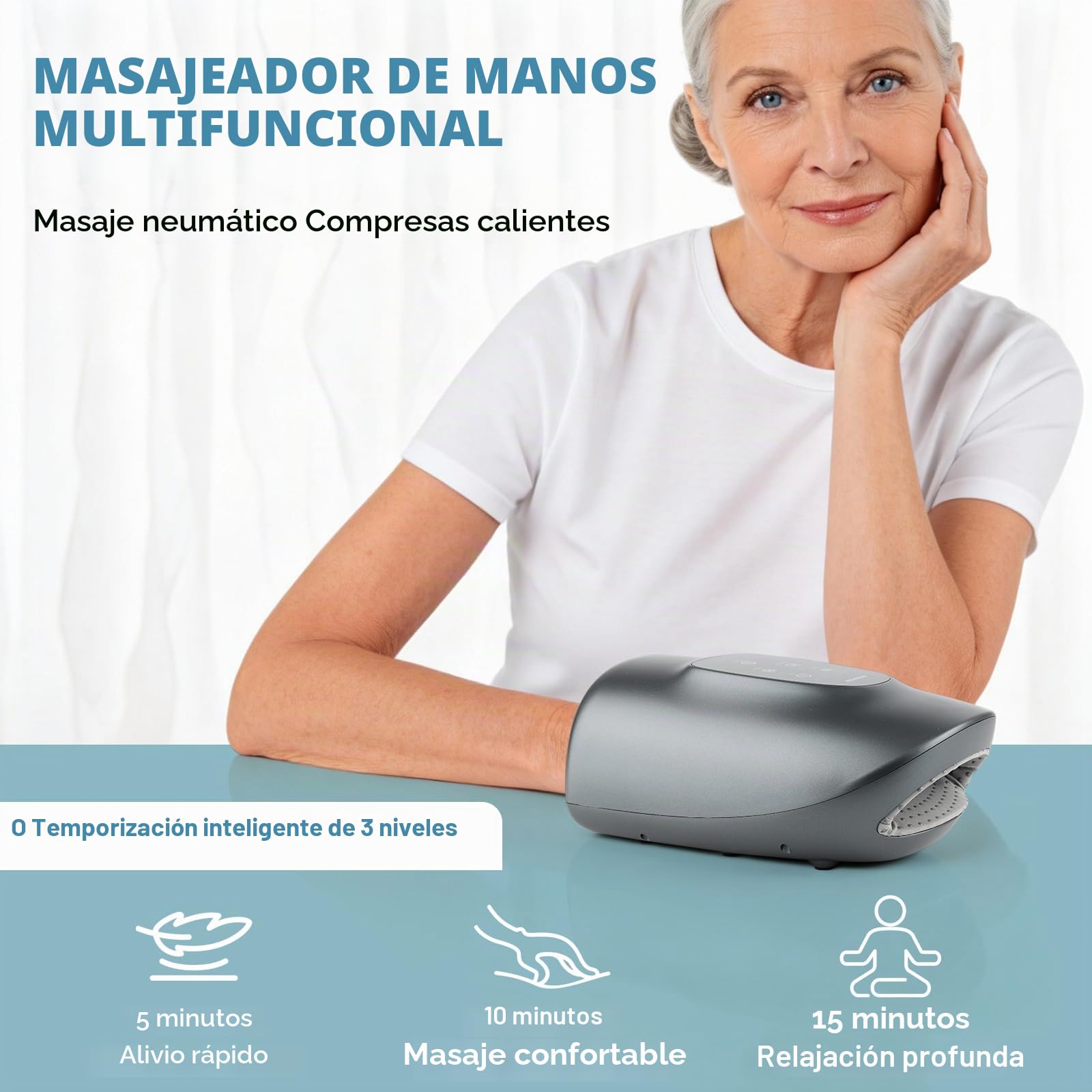 Masajeador de mano inteligente, masajeador eléctrico de mano
