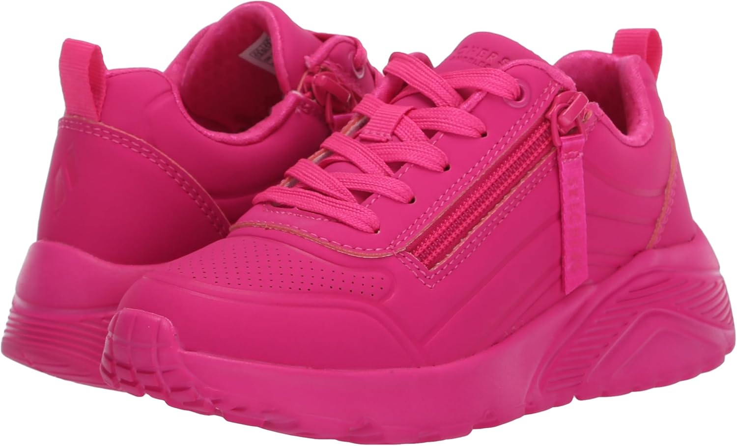 Skechers Girls Uno Lite-neon Zip - Image 7