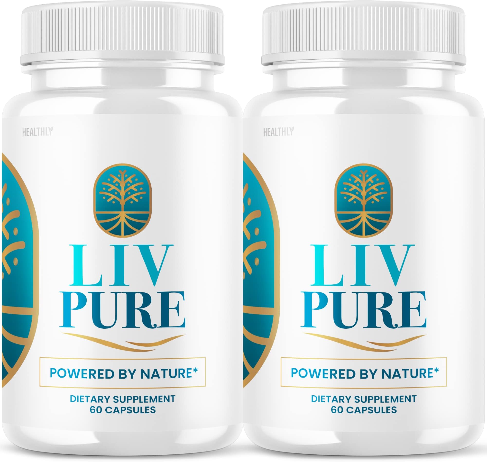 (2 Pack) Liv Pure Pills - Official Formula - Powered by Nature Live Pure Capsules, LivPure Supplement Advanced Strength Formula Pure Capsules Advanced Support Liv Pure Extra Strength (120 Capsules)