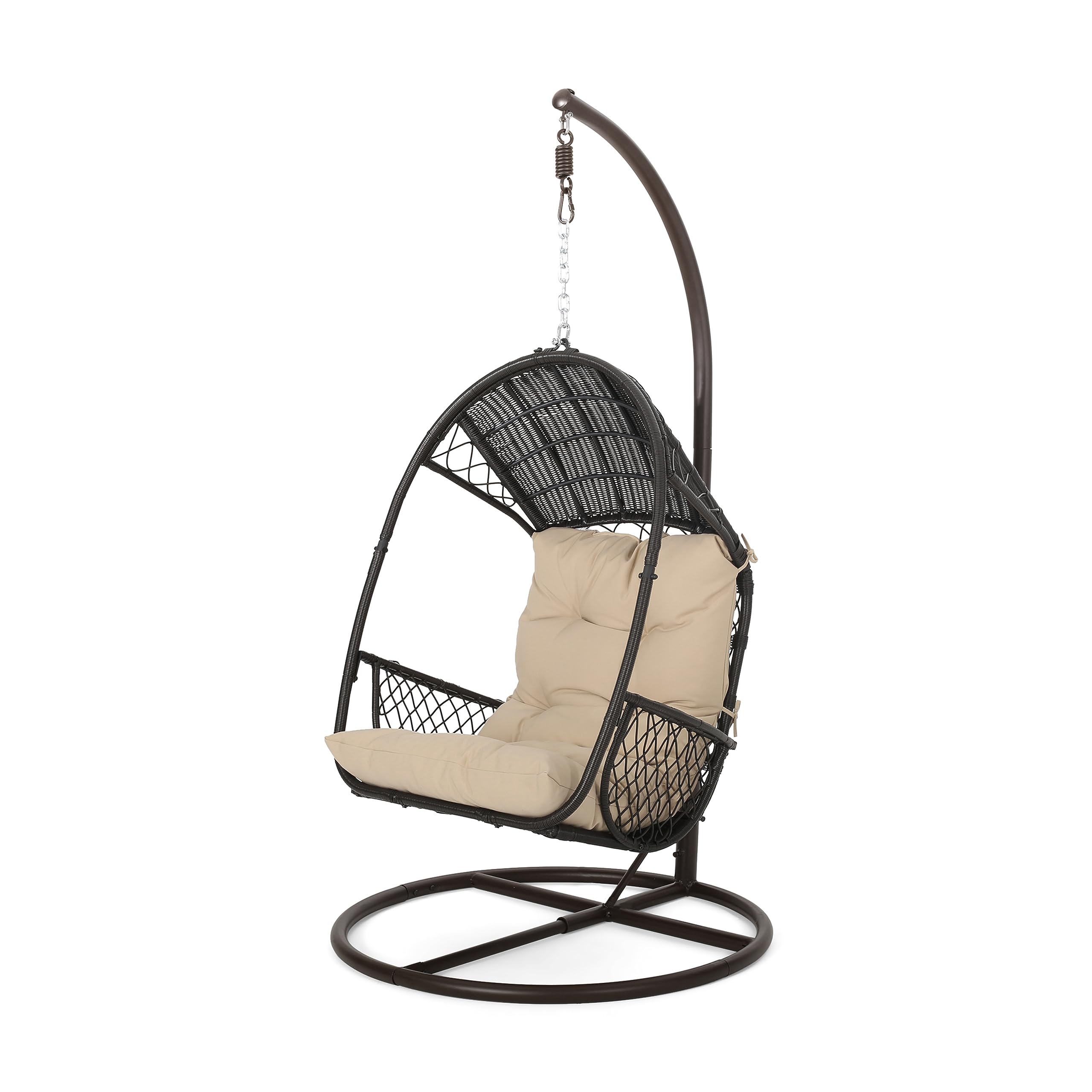  Stand Base For Amanda Wicker Hanging Chair, Brown