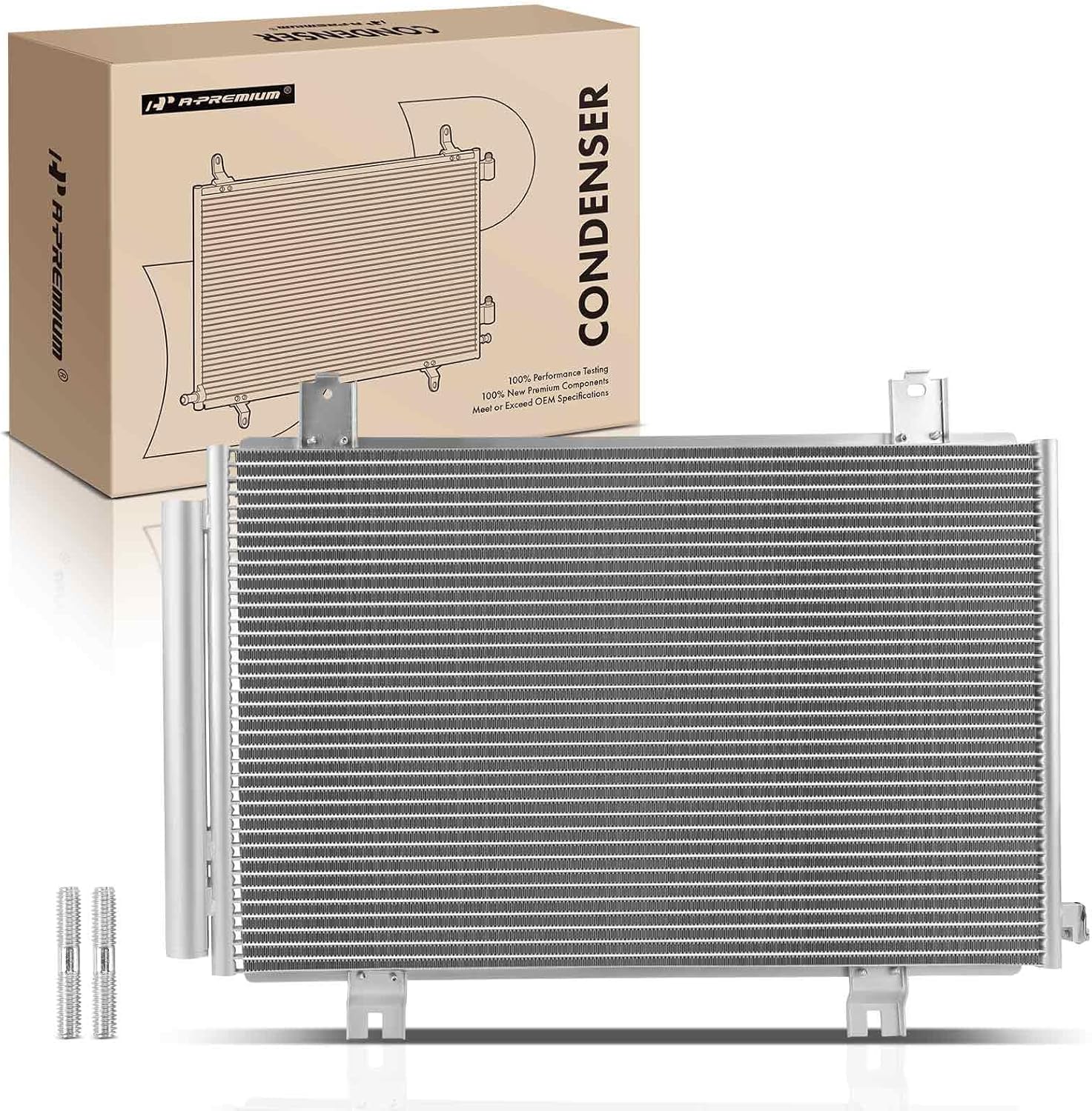 A-Premium Air Conditioning A/C Condenser Compatible with Honda Accord 2023 2.0L, Replace# 8010030BA01, HO3030180