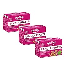 Equilibra Integratori Alimentari Tisane, Tisana Pancia Piatta, 100% Ingredienti Funzionali per la Digestione, con Finocchio, Anice Stellato e Carvi, Materiali 100% Riciclabili, 3 Pezzi da 15 Filtri