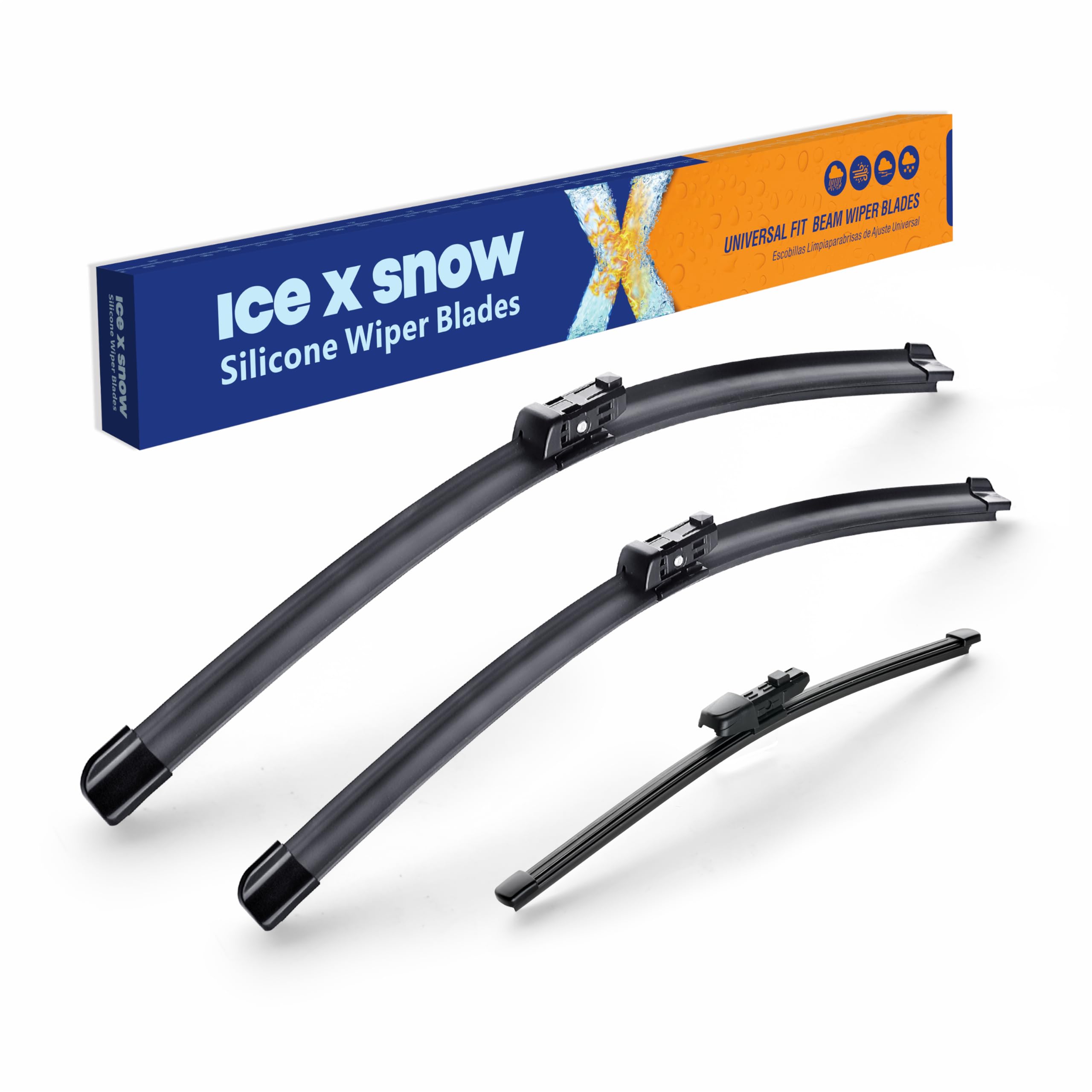25"+22"+15" Silicone Windshield Wiper Blades Replacement for VW Volkswagen Tiguan 2022 2021 2020 2019 2018 All-Weather Automotive Replacement Windshield Wiper Blades,Set of 3-image-13