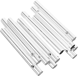CIYODO 10 Pçs Sinos De Vento Tubo De Metal Para Tubos De Carrilhão De Vento DIY Tubo De Substituição De Carrilhão De Vento Tubo De Alumínio 100Mm O Sino Tubo De Carrilhão De Vento