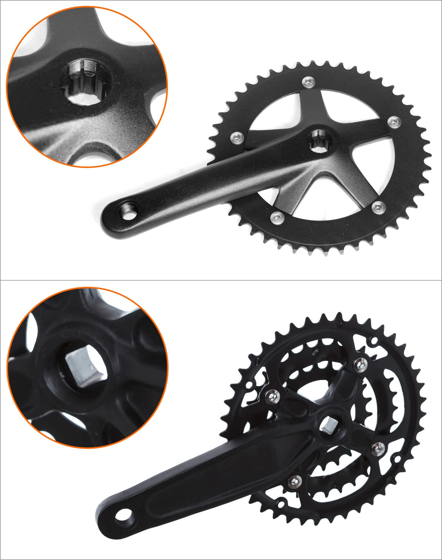 QWORK® Extractor de Bielas de Bicicleta, Extractor Pedalier, Herramienta Portátil de Extracción de la Rueda Giratoria