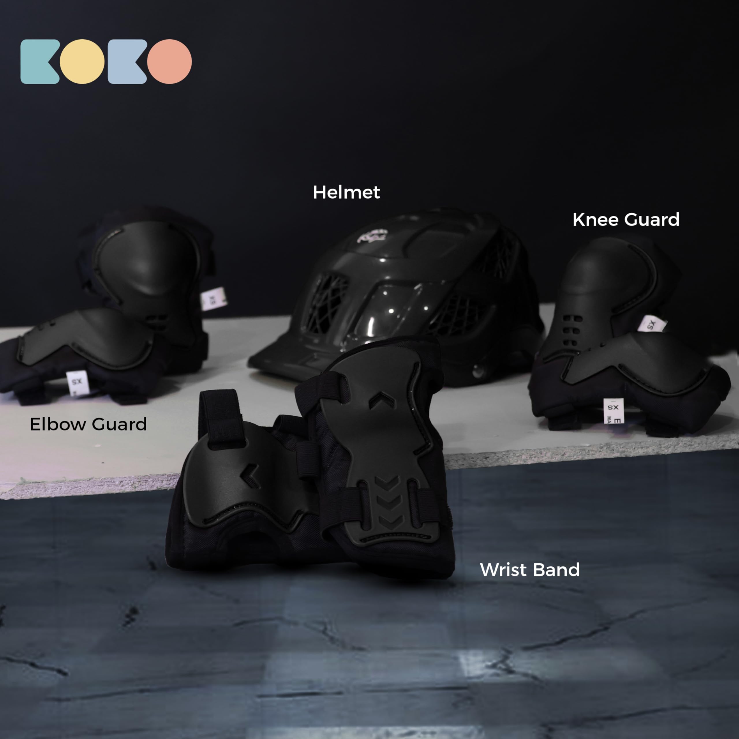 Koko Dragon Kids Skating & Cycling Helmet | Protective Gear for Boys & Girls (Black, X-Small 520 MM) 4