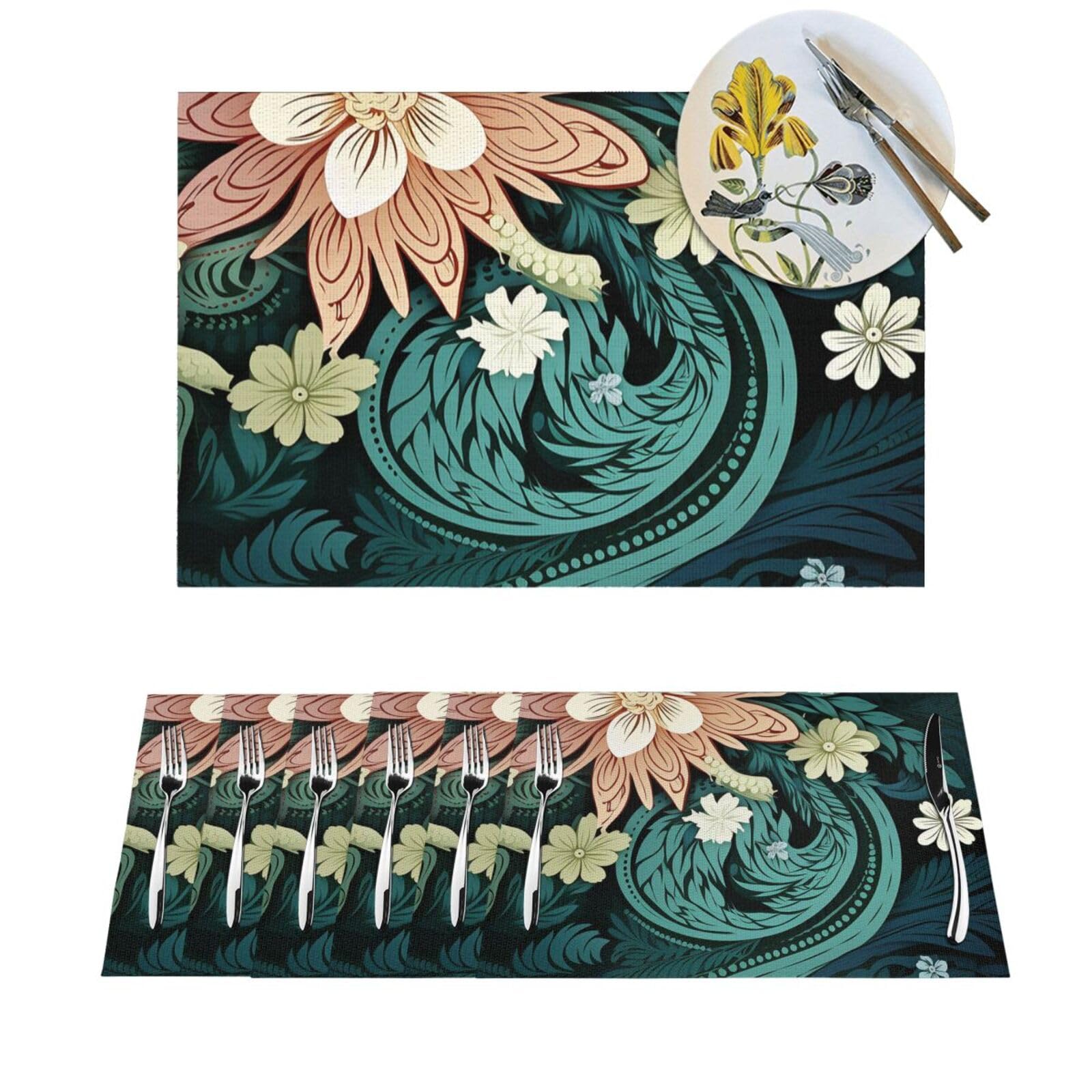 Sets de table tissés lavables pour vos dîners de famille et fêtes