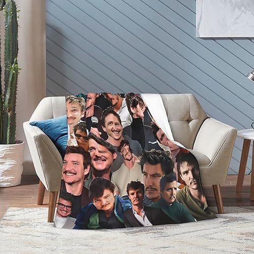 Miniatura 7 de Giuwxurt Pedro Pascal - Manta de franela súper suave para adultos y niños, viajes, camping, sofá, decoración de regalo, 60 x 50 pulgadas