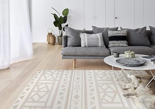 Miniatura 3 de Cushmat Elegante alfombra de juego de espuma reversible (grande, cristales grises - safari tropical)  Tapete de juego suave, impermeable y duradero