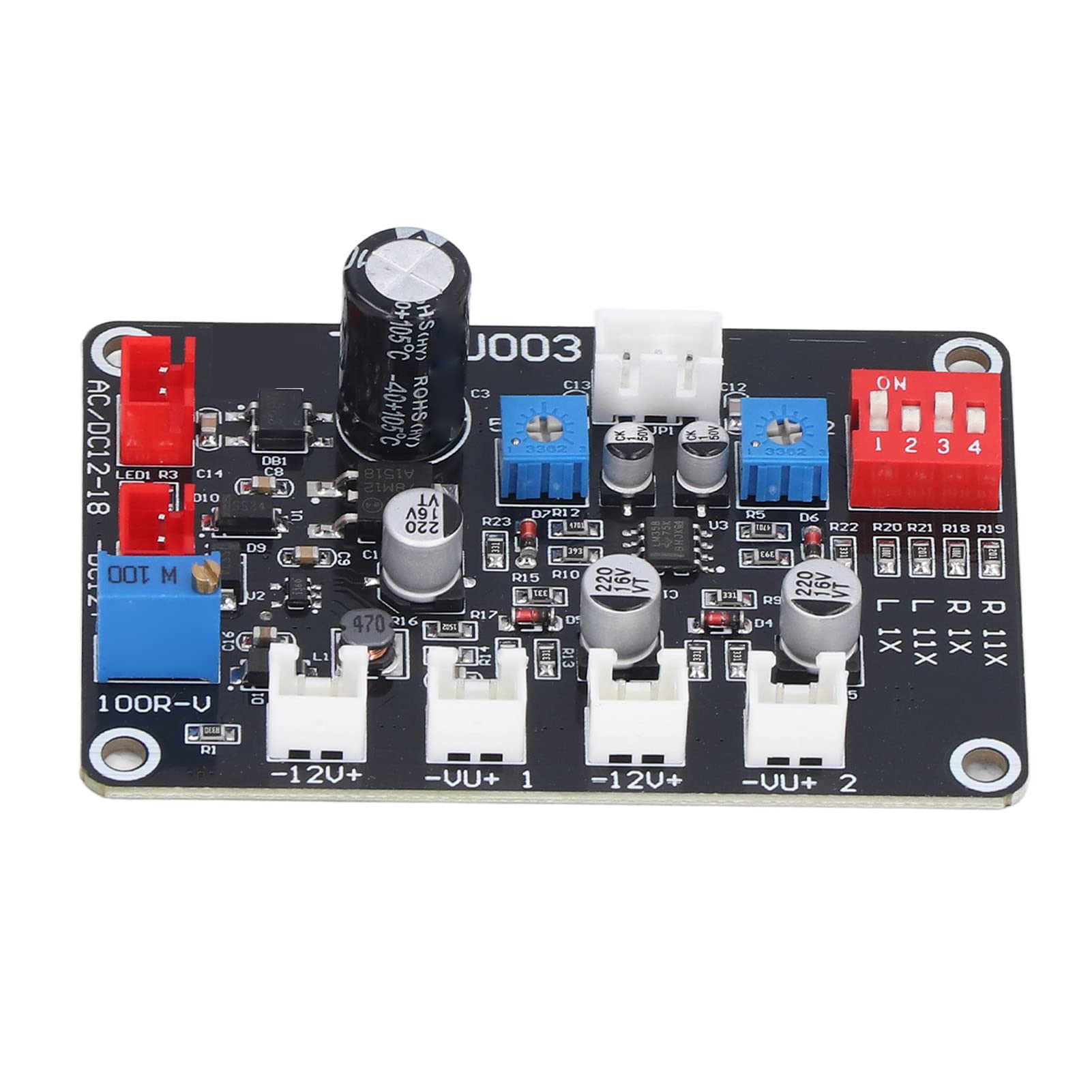Pannello Driver VU Meter, Scheda Driver VU Meter DB Amplificatore di Potenza Livello Audio Modulo Driver Retroilluminazione per Conversione Audio Auto Domestica Fai-da-Te, Giradadi