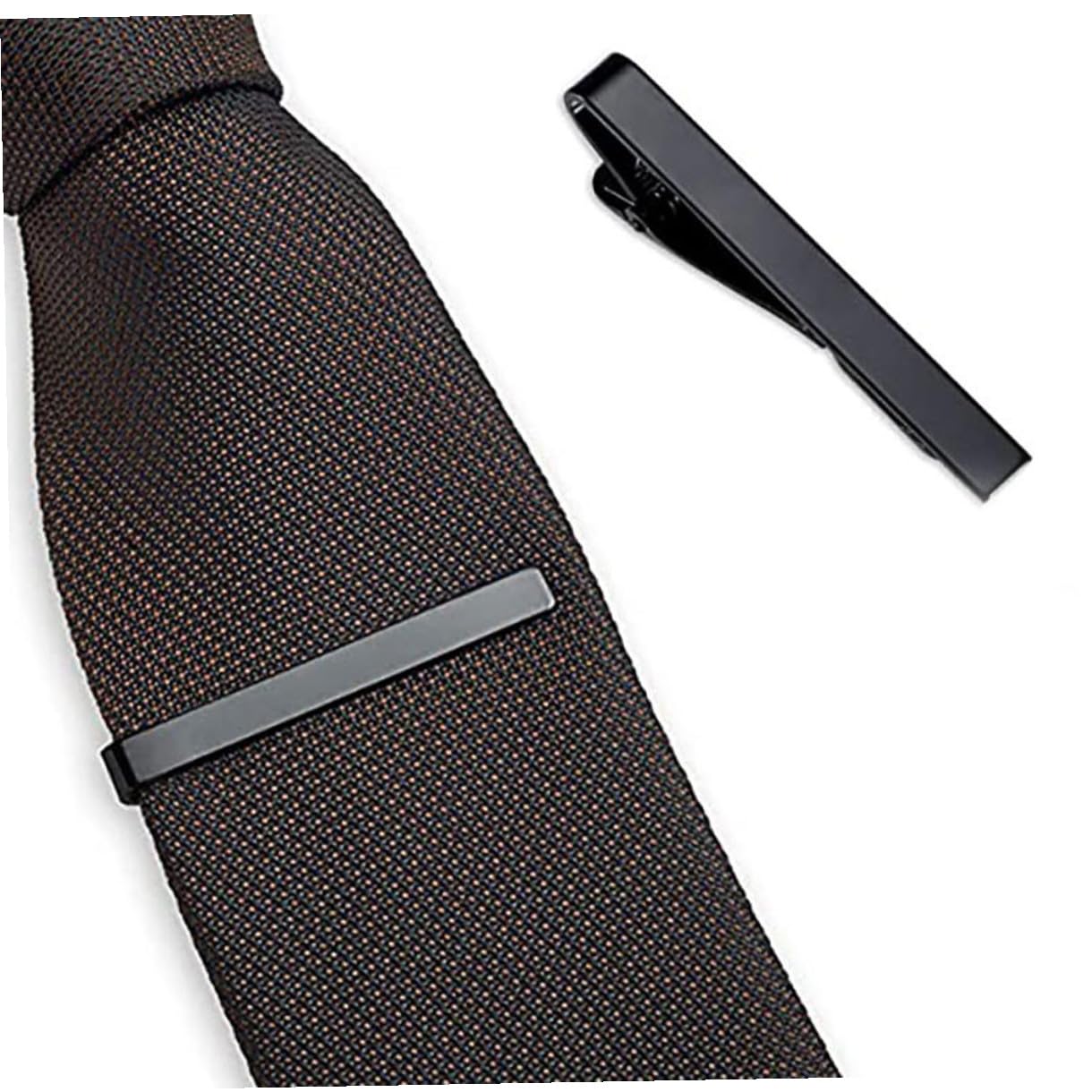 Abaodam Pinzas para Corbata de Hombre 3 Piezas, Clip Clásico para Traje de Negocios y Boda, Accesorio Plateado para Camisa, Barra de Corbata Elegante para Uso Diario y Eventos Formales