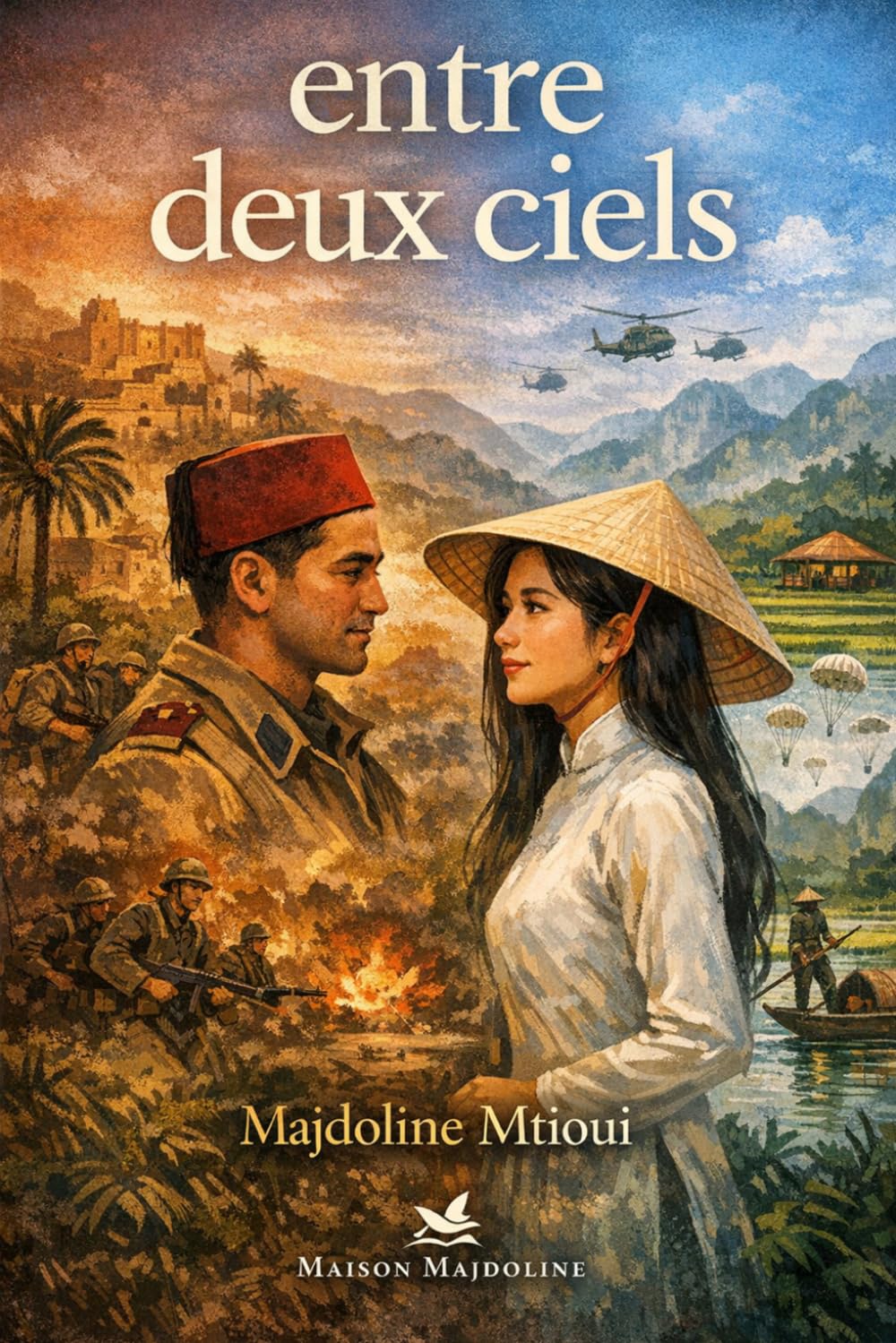 Entre deux ciels: L'histoire d'amour impossible d'un soldat marocain et d'une femme vietnamienne dans la guerre d'Indochine