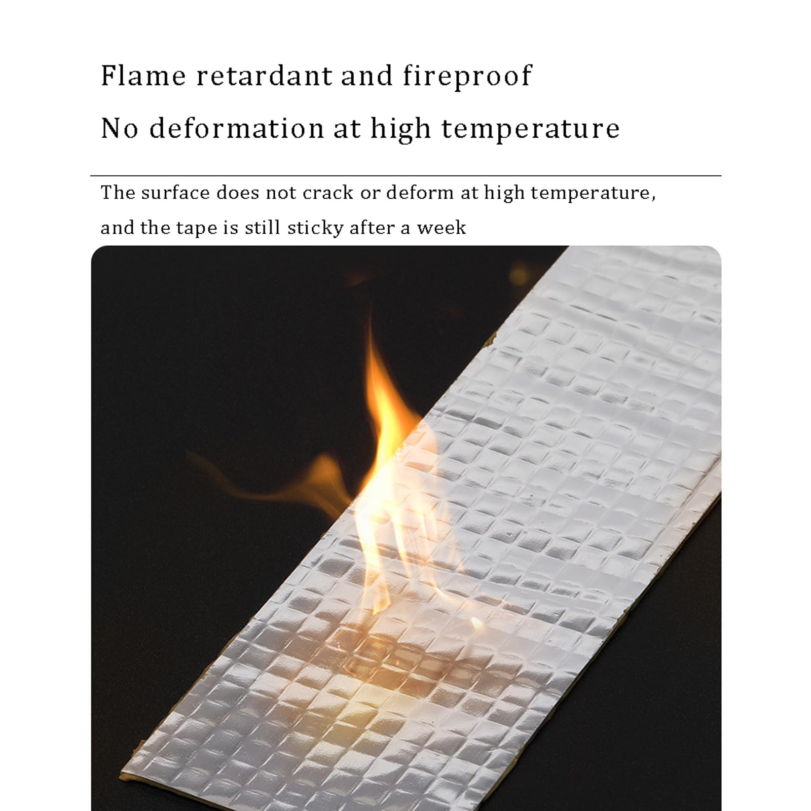 Cinta Impermeable de butilo con Papel de Aluminio de 1,2 mm Resistente a Grietas y Fugas Cinta De para Reparación Autoadhesiva para reparación de Fugas de techos de Tejas ruptura de tuberías
