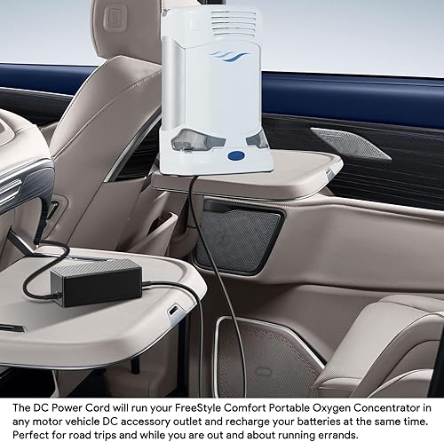 Miniatura 3 de HKY Cable de alimentación de CC para automóvil compatible con Caire Freestyle Comfort concentrador de oxígeno portátil O2 AS200-1 AS200-101