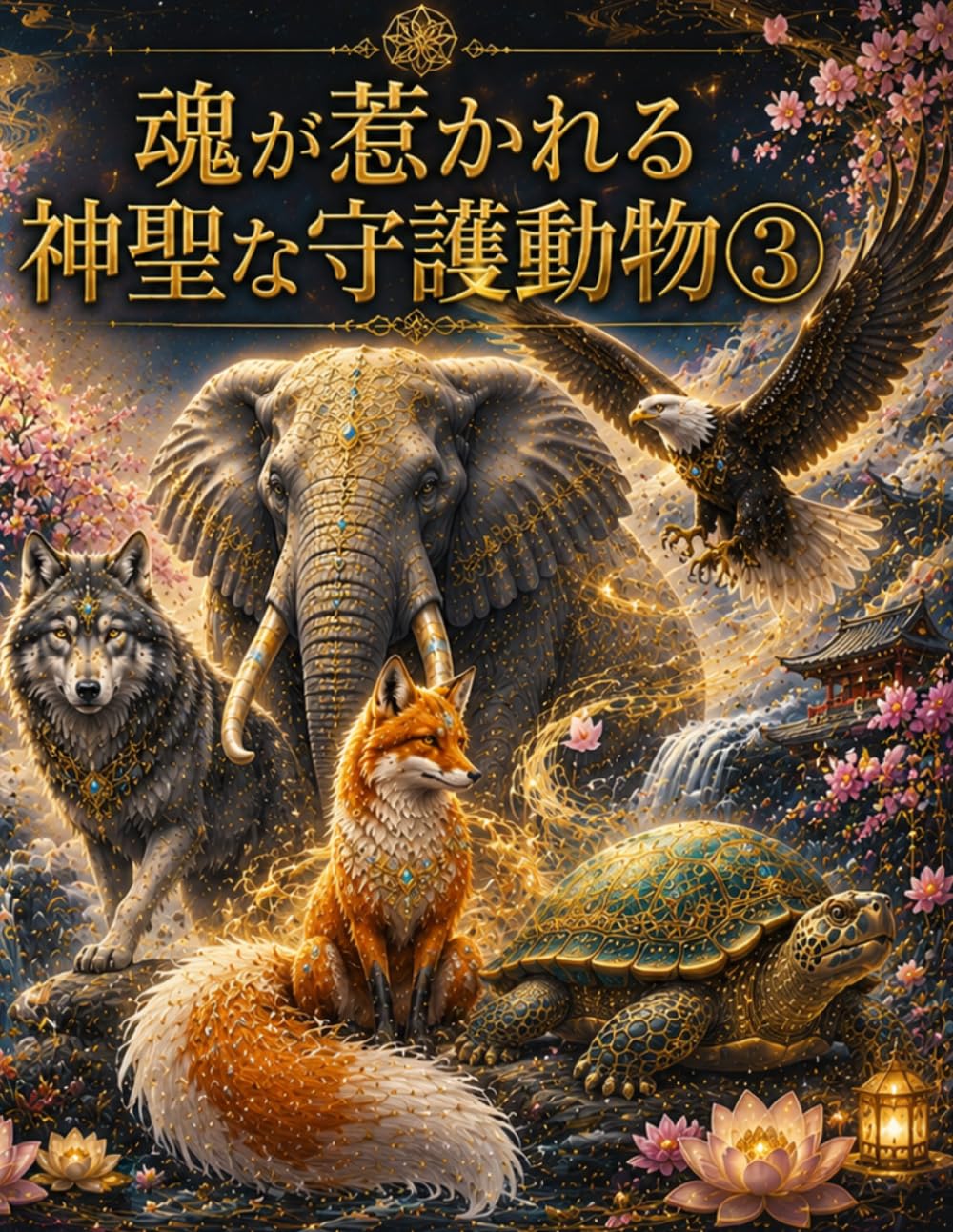 魂が惹かれる神聖な守護動物③: 癒しと安らぎに包まれ内なる力と直感を呼び覚ます神秘的な動物アート集大人の塗り絵 (幸運を引き寄せる神秘ぬりえシリーズ)