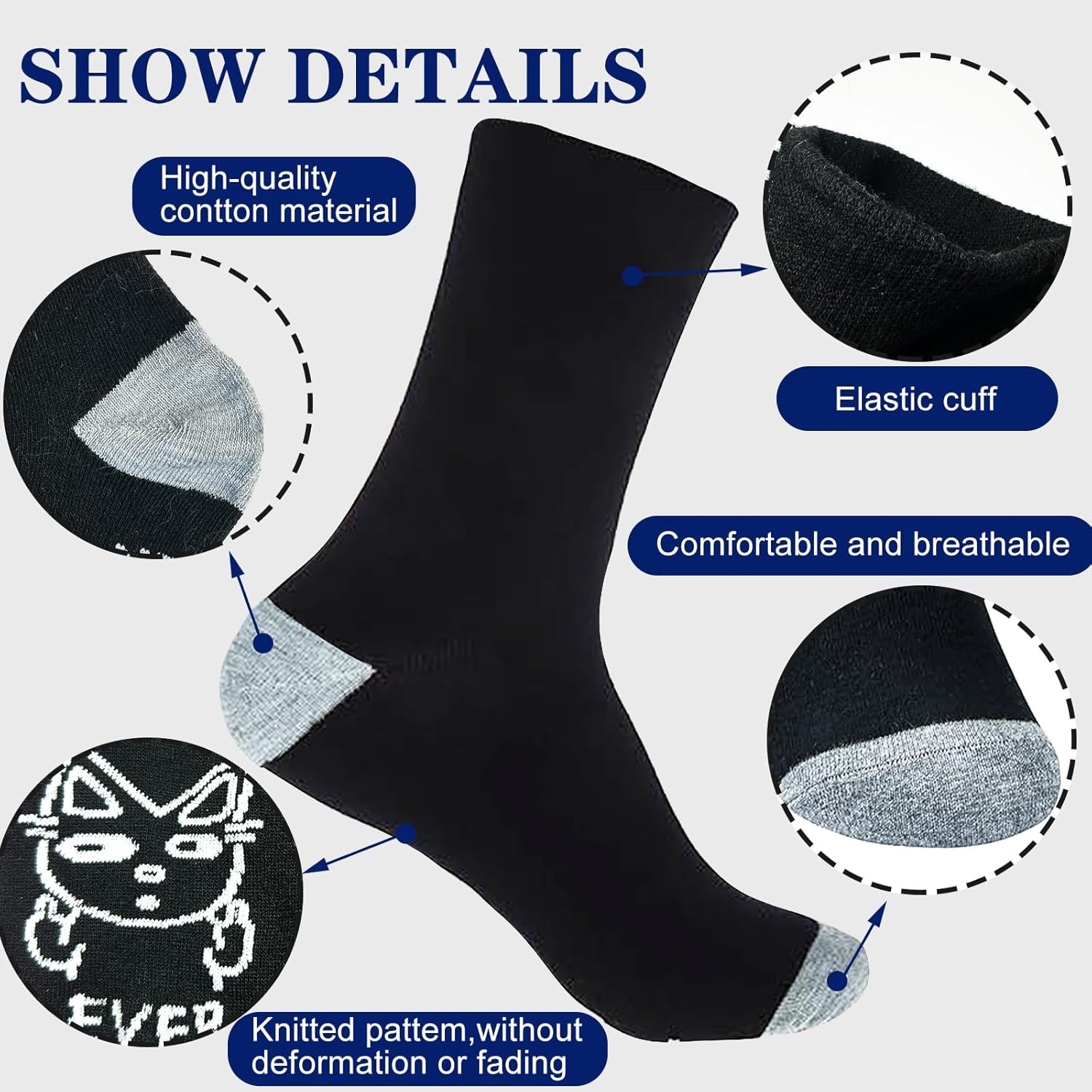 Birthday Gifts for Cat Dog Dad Cat Dog Mom,Funny Socks for Men Women Christmas Ideas,Crazy Gifts for Animal Lovers - Image 5