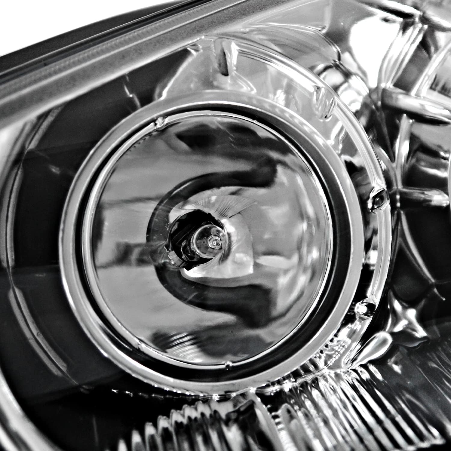 SPEC-D TUNING LED Style Chrome Projector Headlights Compatible with 2010-2012 Hyundai Genesis 2Door Coupe, Left + Right Pair Headlamps Assembly