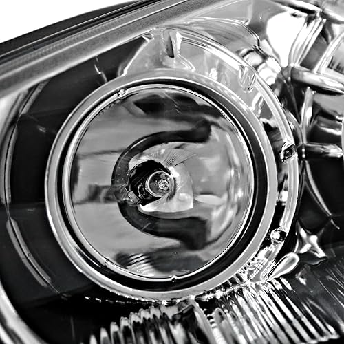 Miniatura 7 de Spec-D Tuning Faros delanteros de proyector cromados de estilo LED, faros delanteros transparentes compatibles con Hyundai Genesis 2010-2012 de 2