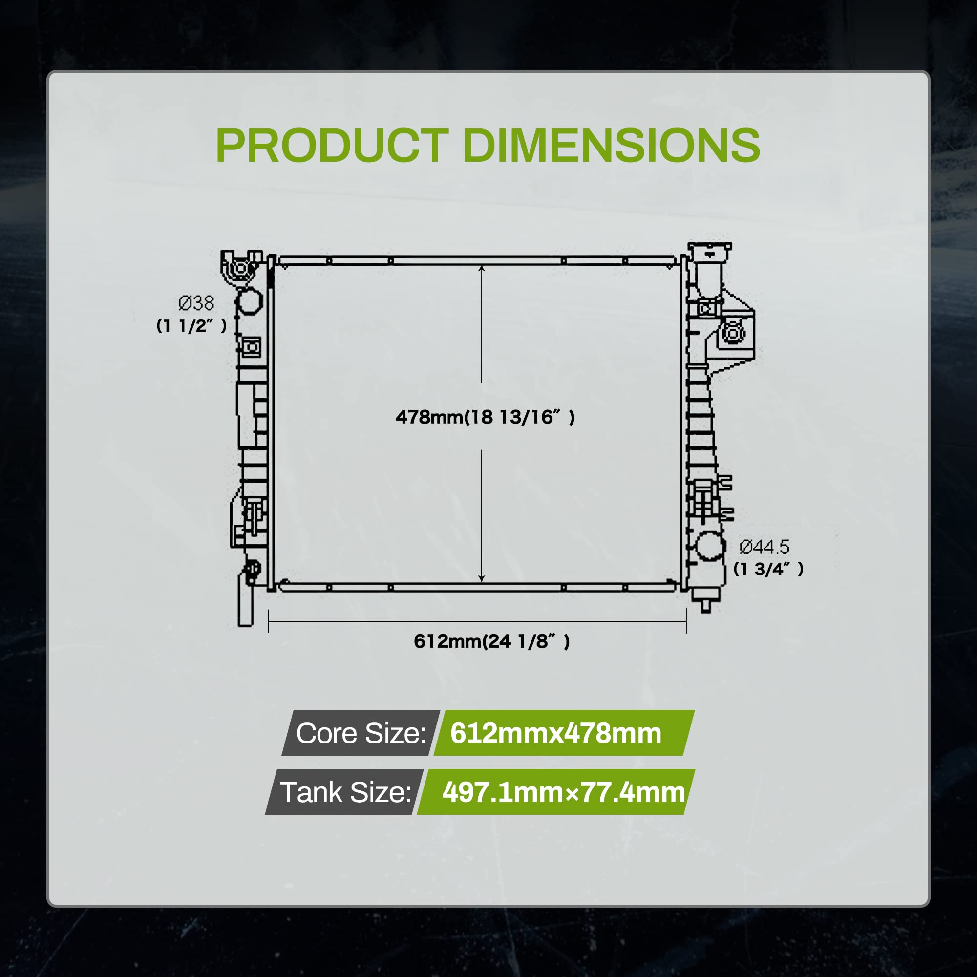 AUTOSAVER88 ATRD1041VC01 Radiator Compatible with 2002-2008 Dodge Ram 3500 2500 1500 Laramie ST SLT 3.7 V6 4.7 5.7 5.9L V8 ATRD1041