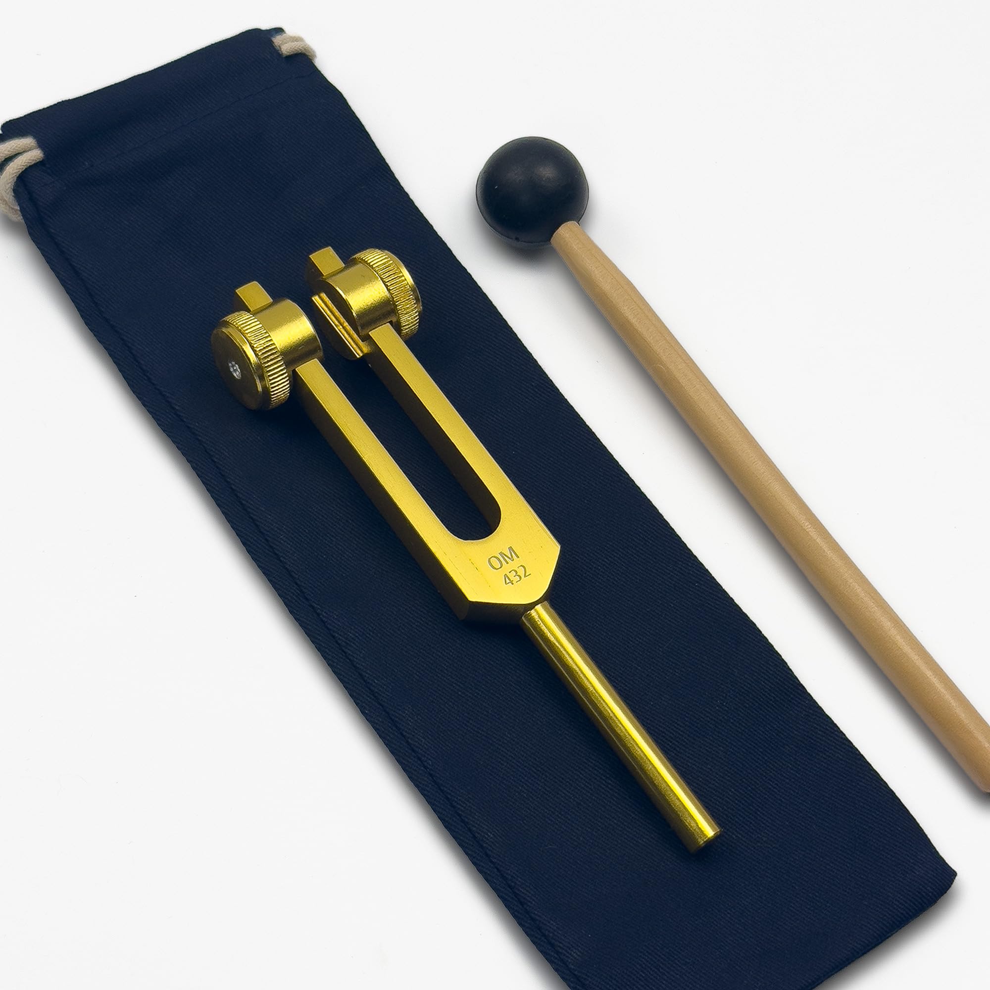 432 Hz Weighted Tuning Fork For Healing - Natural Musical Pitch - Love Frequency 432 Hz - Sound Healing and Biofield Harmonization - Sound Therapy Tools, Sound Healing Instruments - Gold