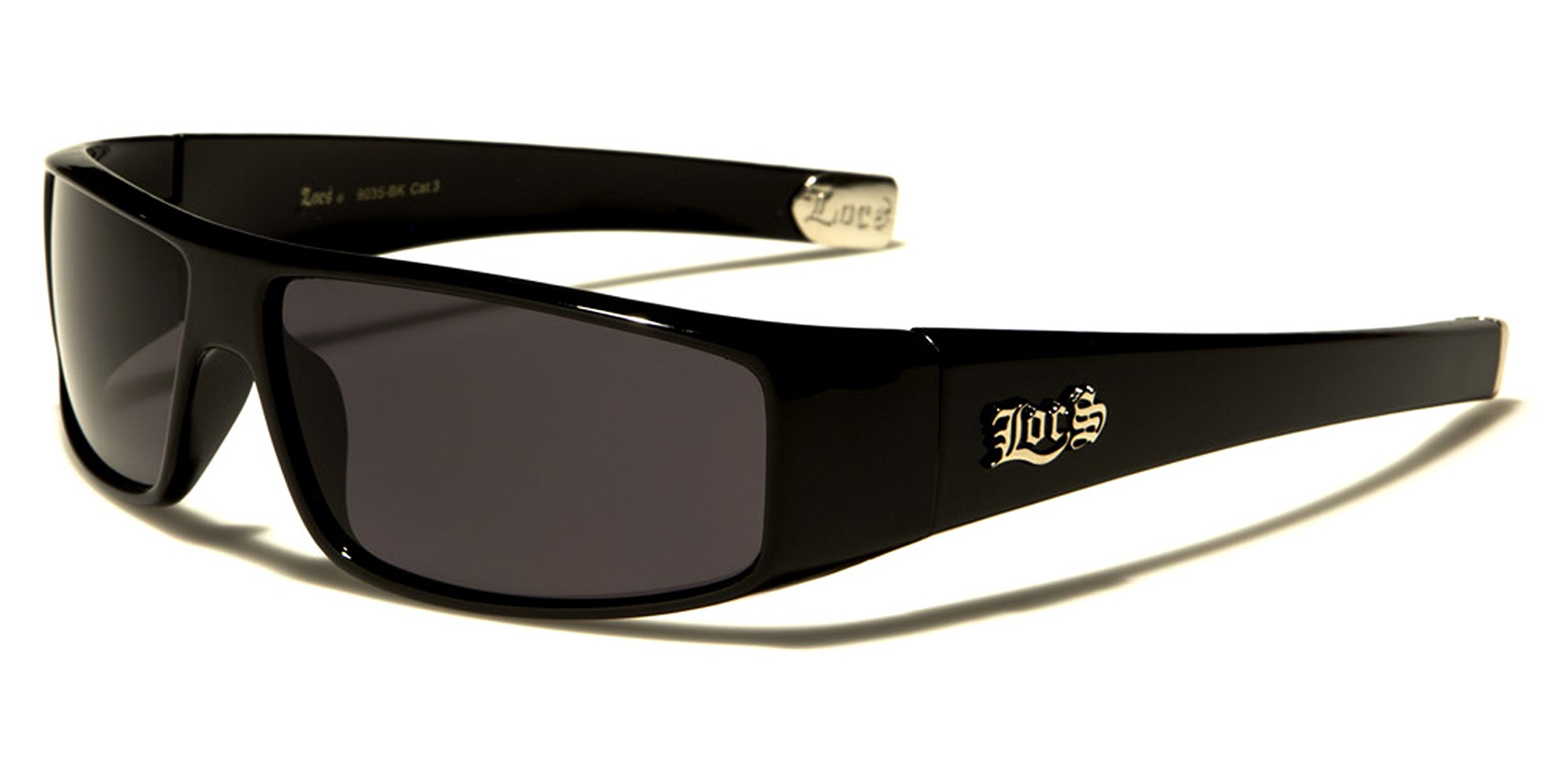 New Locs Rectangle Slim Style - Solid Black or White Frame Mirrored or Dark Lenses - SDK SUNGLASSES - 100% UV400 UVA UVB Protection - Men Women Unisex - Solid Bulky Rap Gangsta Stylish Sleek Shades