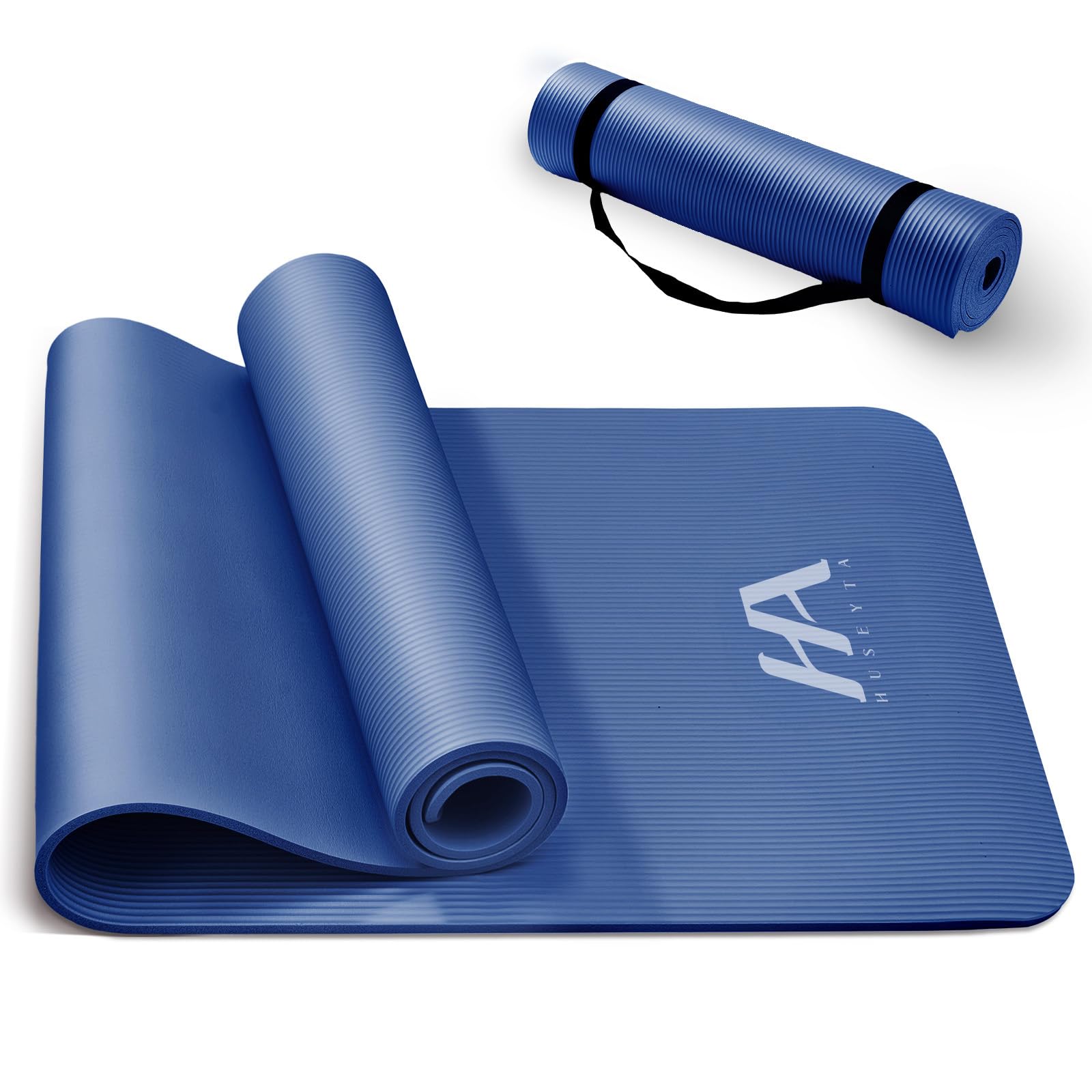 Tapete Yoga,10 mm Tapete para Ejercicio Grueso,183x61 cm(Azul)