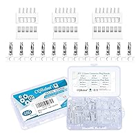 Vista 51 de CQRobot JST EL 4.5 mm de paso 2 pines conector electrónico IC macho, enchufes hembra carcasa y kit de terminales de crimpado en T macho/hembra. 50