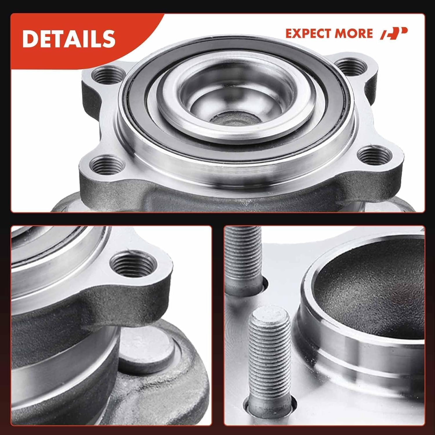 A-Premium 2 x Rear Wheel Bearing and Hub Assembly with 5-Lug Compatible with Nissan & Infiniti Models - 2007-2023 - Altima, Pathfinder, Maxima, Murano, QX60, JX35