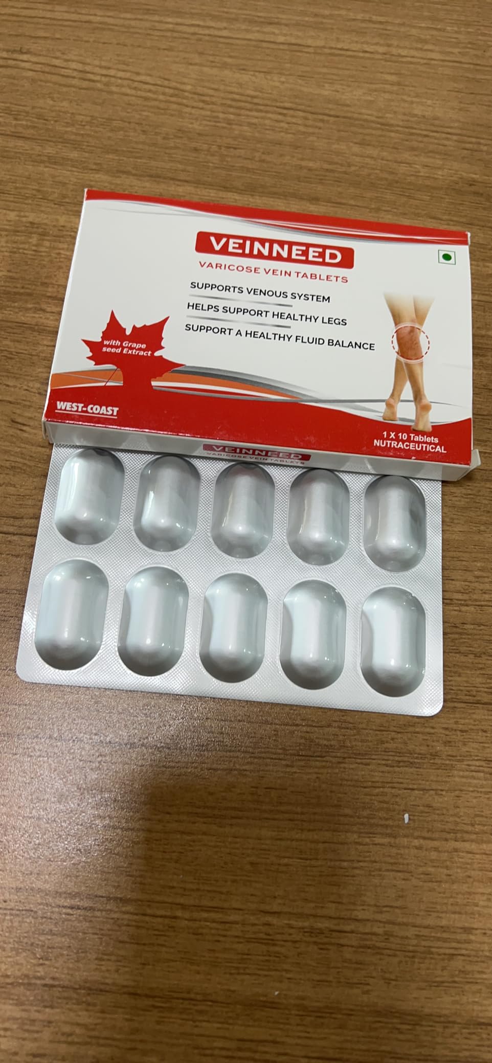 Buy Westcoast Veinneed Varicose Vein Tablet With Grape Seed Extract