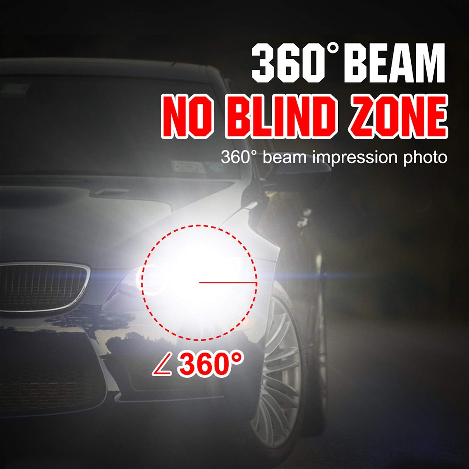 Visibilidad máxima Automotive Bombillas Faro Dos piezas LED H1 H3 H7 H4 H13 H11 9004 880 9007 Auto S2 linterna del coche de los bulbos 72W 8000LM 6500K for 9V a 36V 200M gama de iluminación /