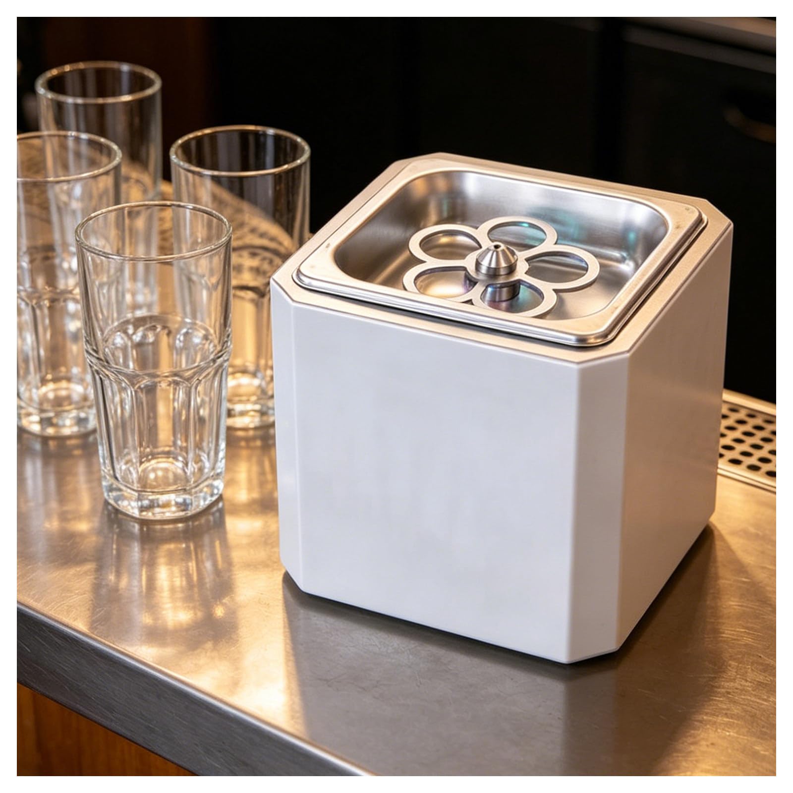 Refrigeratore di vetro per bar/pub, gela i bicchieri in 6 secondi, si collega al serbatoio di CO2 (CO₂ venduto separatamente), ideale per baristi professionisti