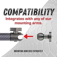 Vista 3 de Bulletpoint Adaptador de cámara roscado de aluminio de 1/4 "-20 con bola integrada de 0.787 in