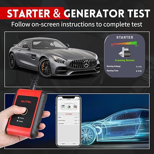 Miniatura 7 de Autel MaxiBAS BT506 - Probador de batería de automóvil, 6 V, 12 V, 100 – 2000, analizador automático de batería CCA, herramienta de escaneo de
