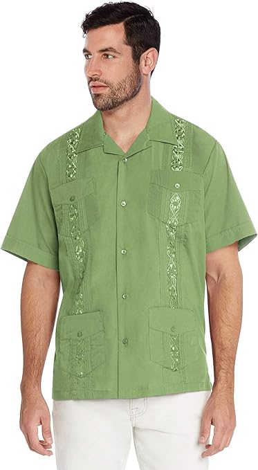 Vkwear Men S Guayabera Cuban Beach Wedding Casual Short Sleeve Dress Shirt At Amazon Men S Clothing Store Vkwear Men S Guayabera Cuban Beach Wedding Casual Short Sleeve Dress Shirt At Amazon Men S Clothing Store