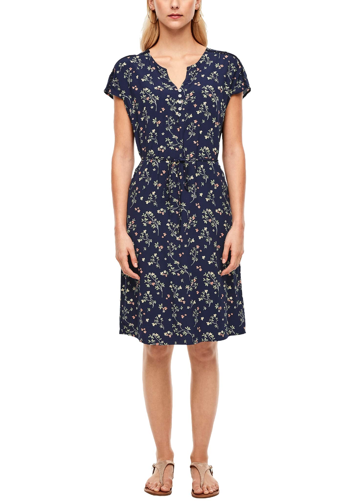 s.Oliver RED Label Damen Viskosekleid mit Muster